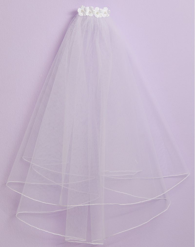 COMING SOON - Classic Veil with Flower Comb - Robyn