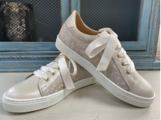 spanish metallic ivory trainers - limited edition