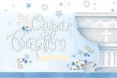 Baptism Card for Boys - 22677