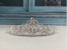 silver scroll communion tiara