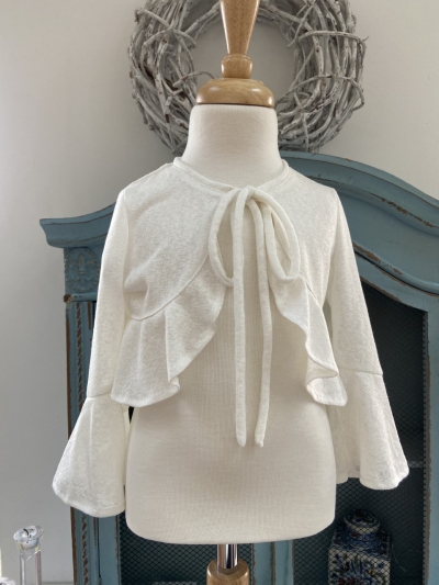 ivory communion cardigan/cover-up