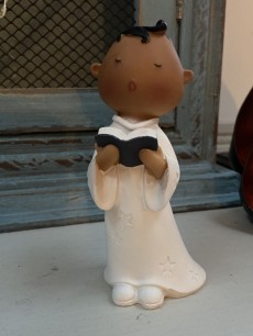 First Holy Communion Character Boy With Bible Cake Statue