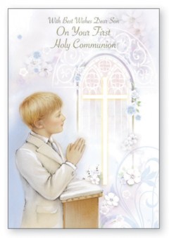 First Holy Communion Card for Son