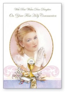 Daughters First Holy Communion Card  - C27136