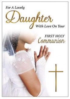 First Communion Card for Daughter  C27195