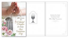First Communion Card for Daughter   C27552