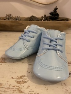 Sky Blue Patent Baby Shoes
