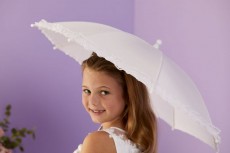 Holy Communion Parasol with lace edge