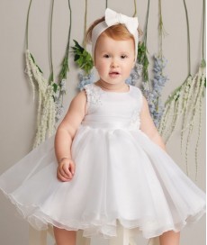 Christening Dress - Elise- White 