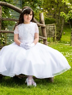 Isabella Lace, Mikado and Tulle Dress - T Length - IS20568​
