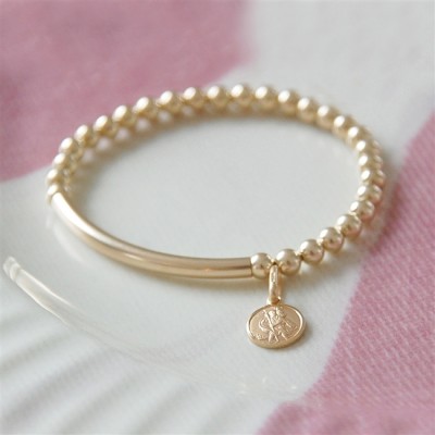 gold st christopher baby bracelet