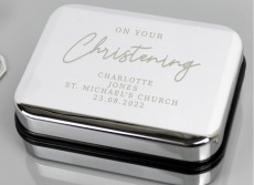 Personalised Christening Necklace Box