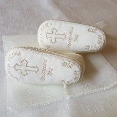 Personalised Christening Shoes handmade in England.  