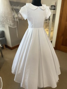 Exclusive for Communion Angels - Poppy Linen Look Cotton Communion Dress