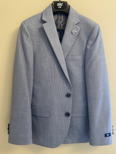 boys suit jacket - light slate blue