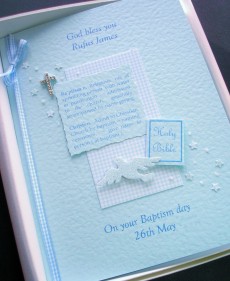 ***UK CUSTOMERS ONLY*** Christening Card for Boy - Baptism Definition