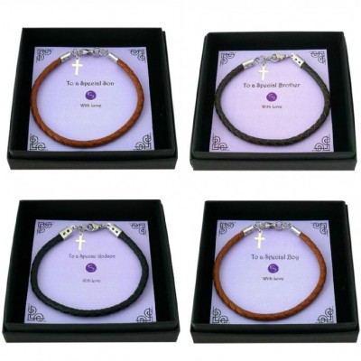 Boys First Holy Communion Bracelet with Gift Box