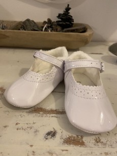 White Patent Baby Shoes