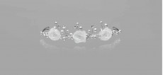White Rose Vine Floral Pearl and Diamonte Headband Tiara for First Communion - Emmerling 77308
