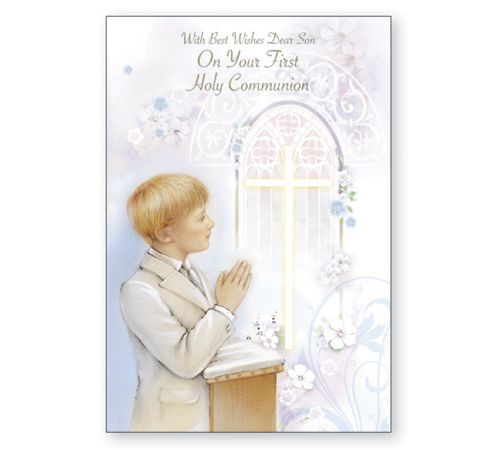 First Communion Card for Son   C27133