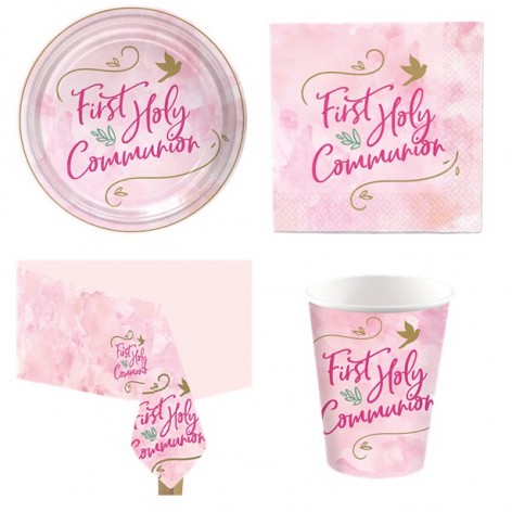 Communion Pink Party Ware - REDUCED TO CLEAR