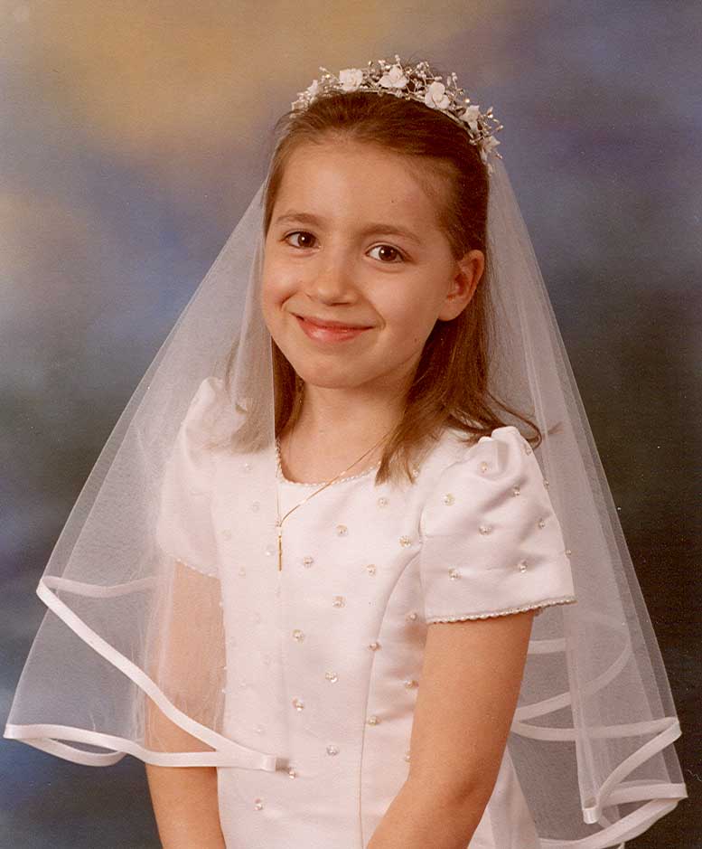 Holy Communion Hairstyles With Veil